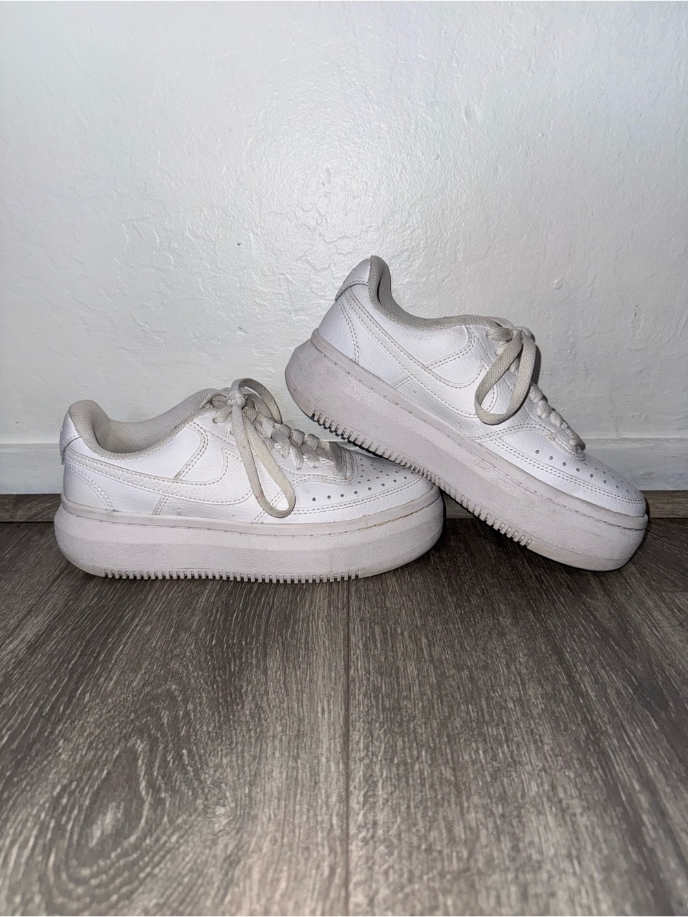Nike Women’s White Platform Sneakers
